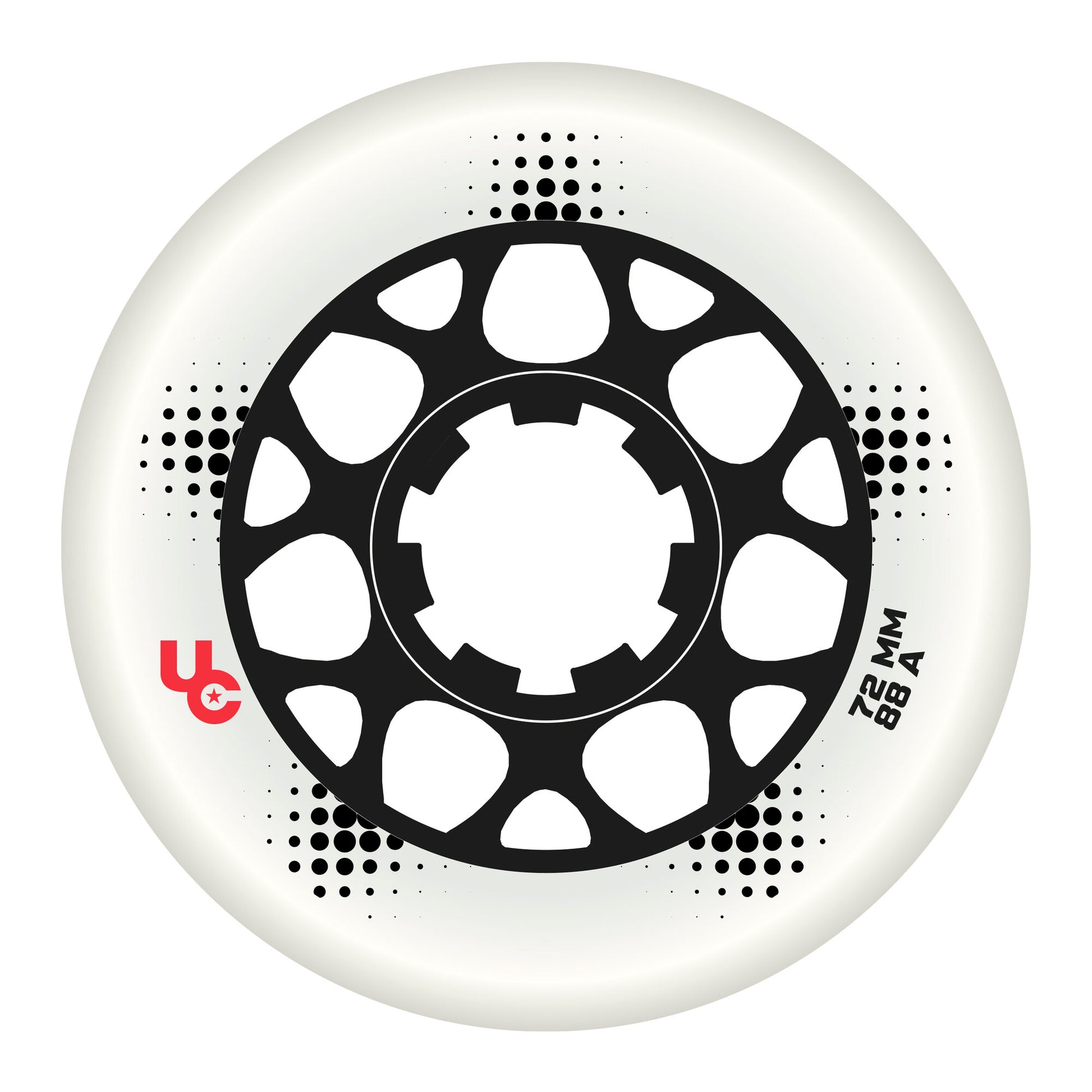 Team PRO 72mm/88a white, 4-Pack