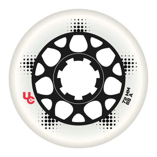 Team PRO 72mm/88a white, 4-Pack