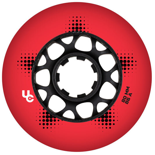 Team PRO 80mm/86a red, 4-Pack
