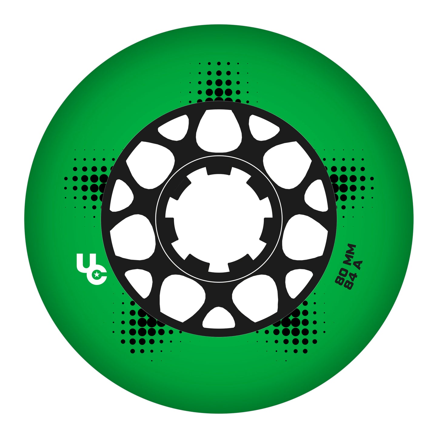 Team PRO 80mm/84a green, 4-Pack