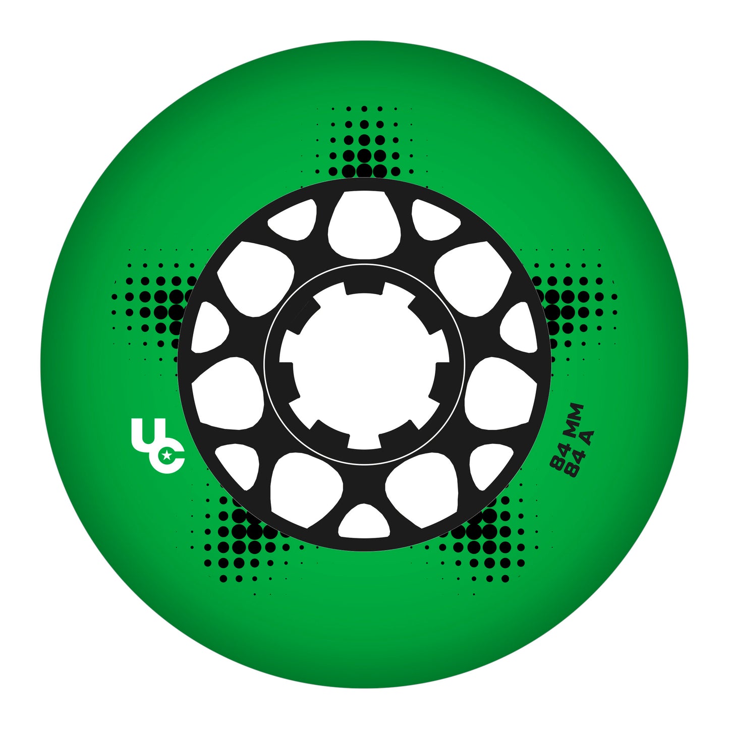Team PRO 84mm/84a green, 4-Pack