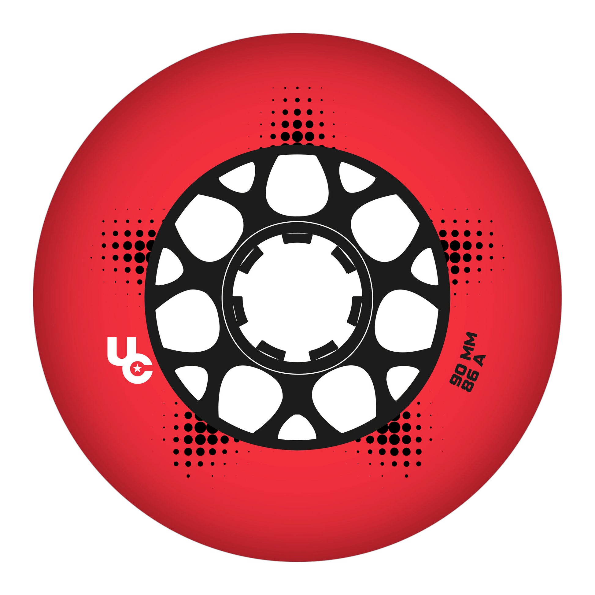 Team PRO 90mm/86a red, 4-Pack