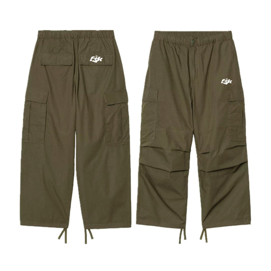 FSK Logo Cargo Pants Olive