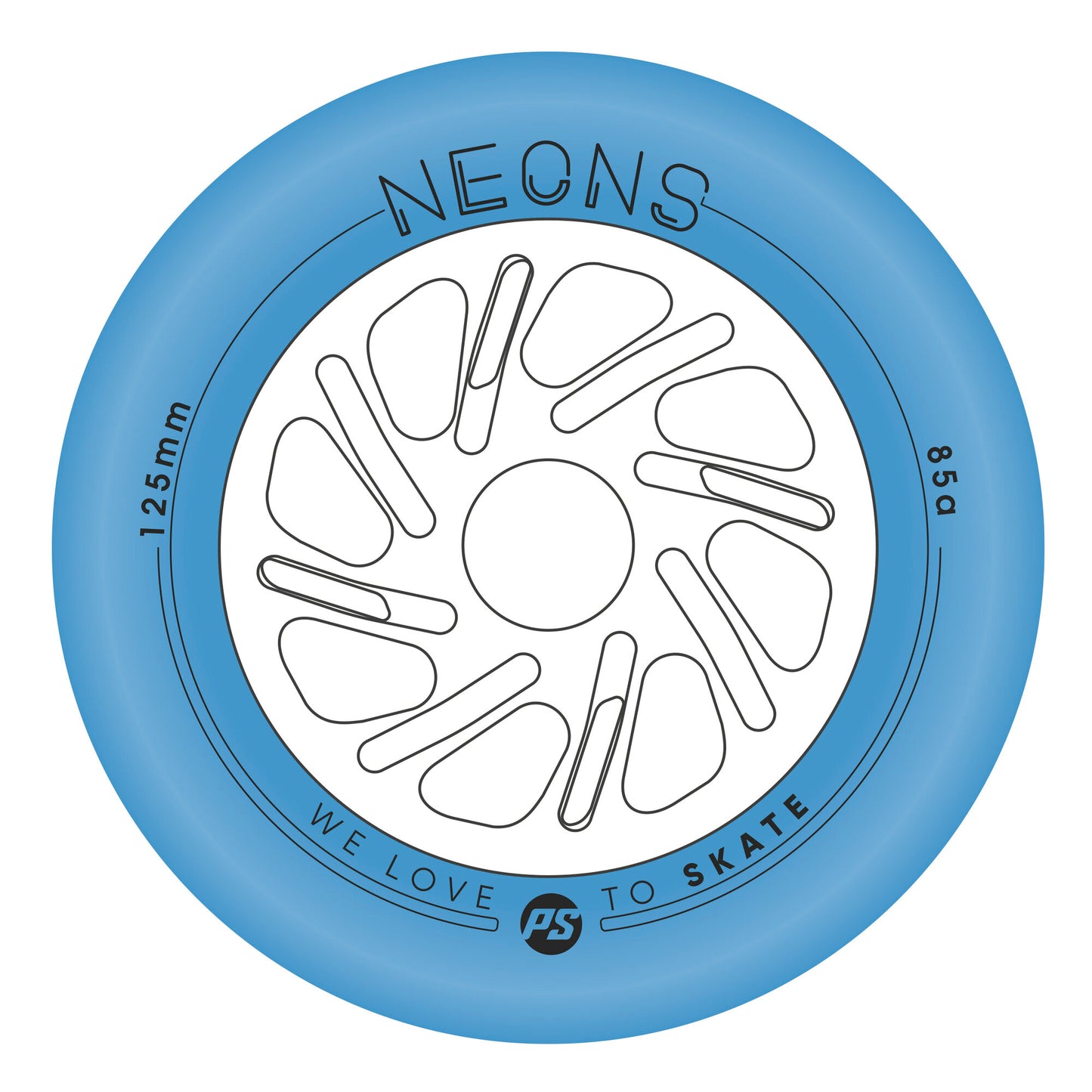 Neons LED 125/85A Blue 3-pack