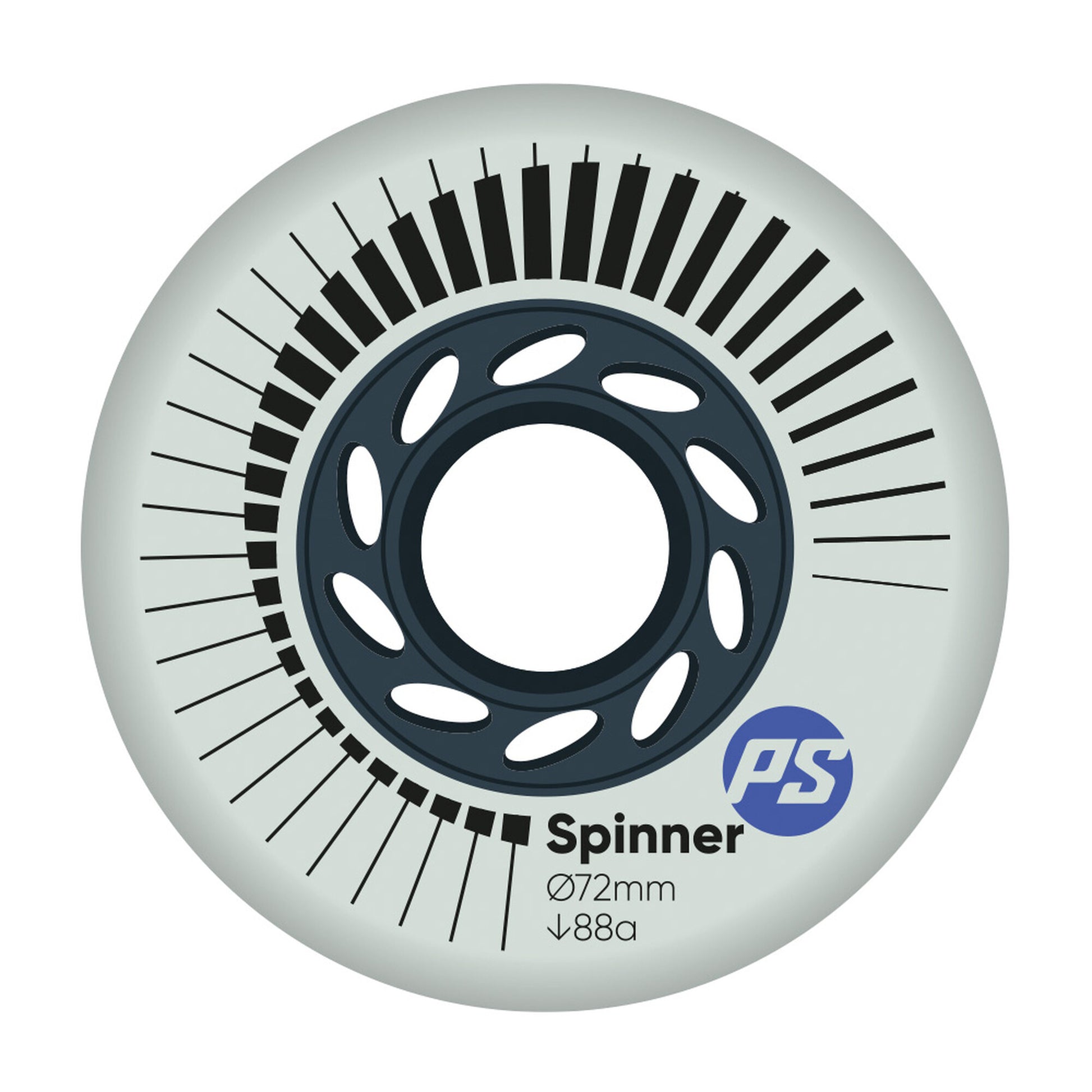 Spinner 72/88A White, 4-pack