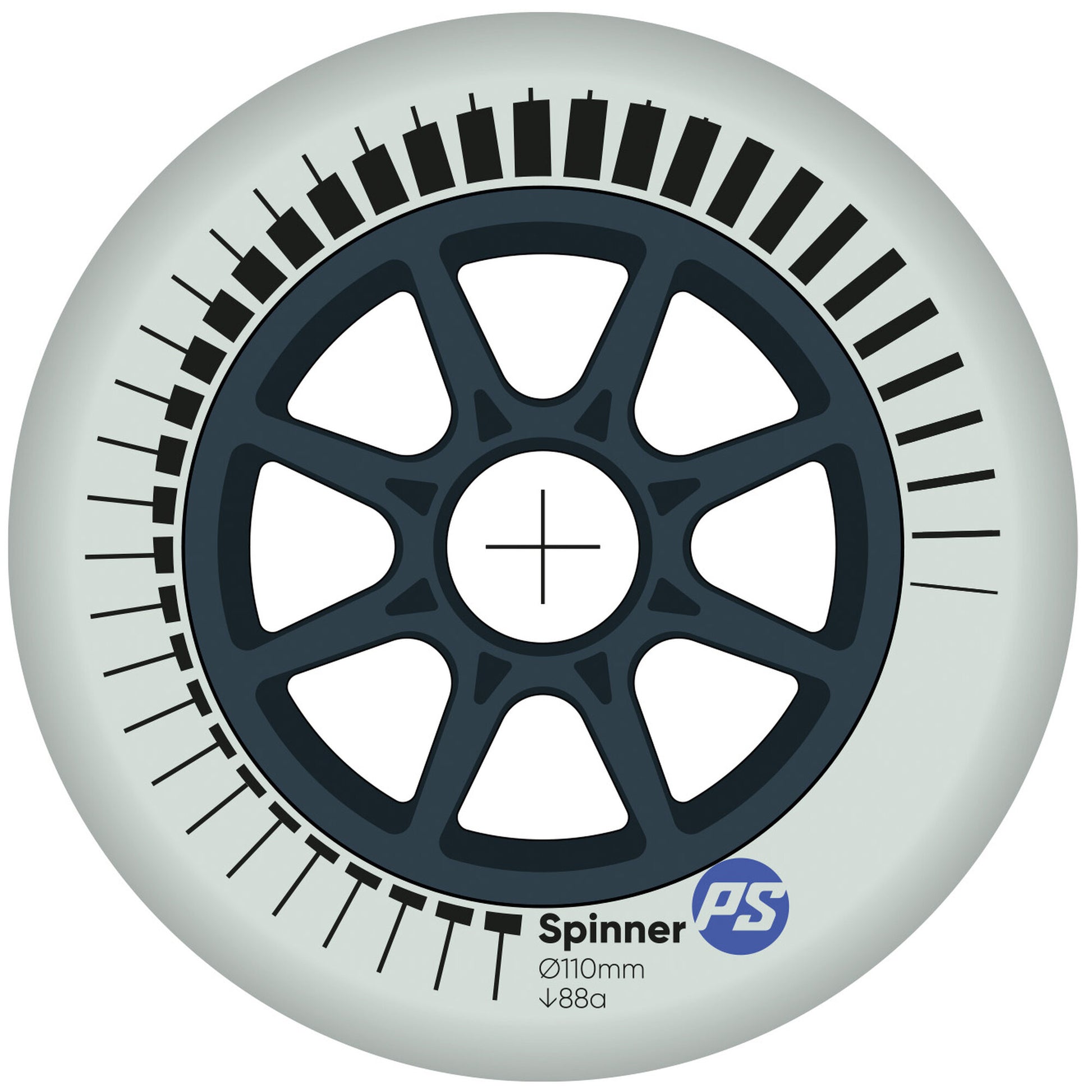 Spinner 110/88A White, 4 pack