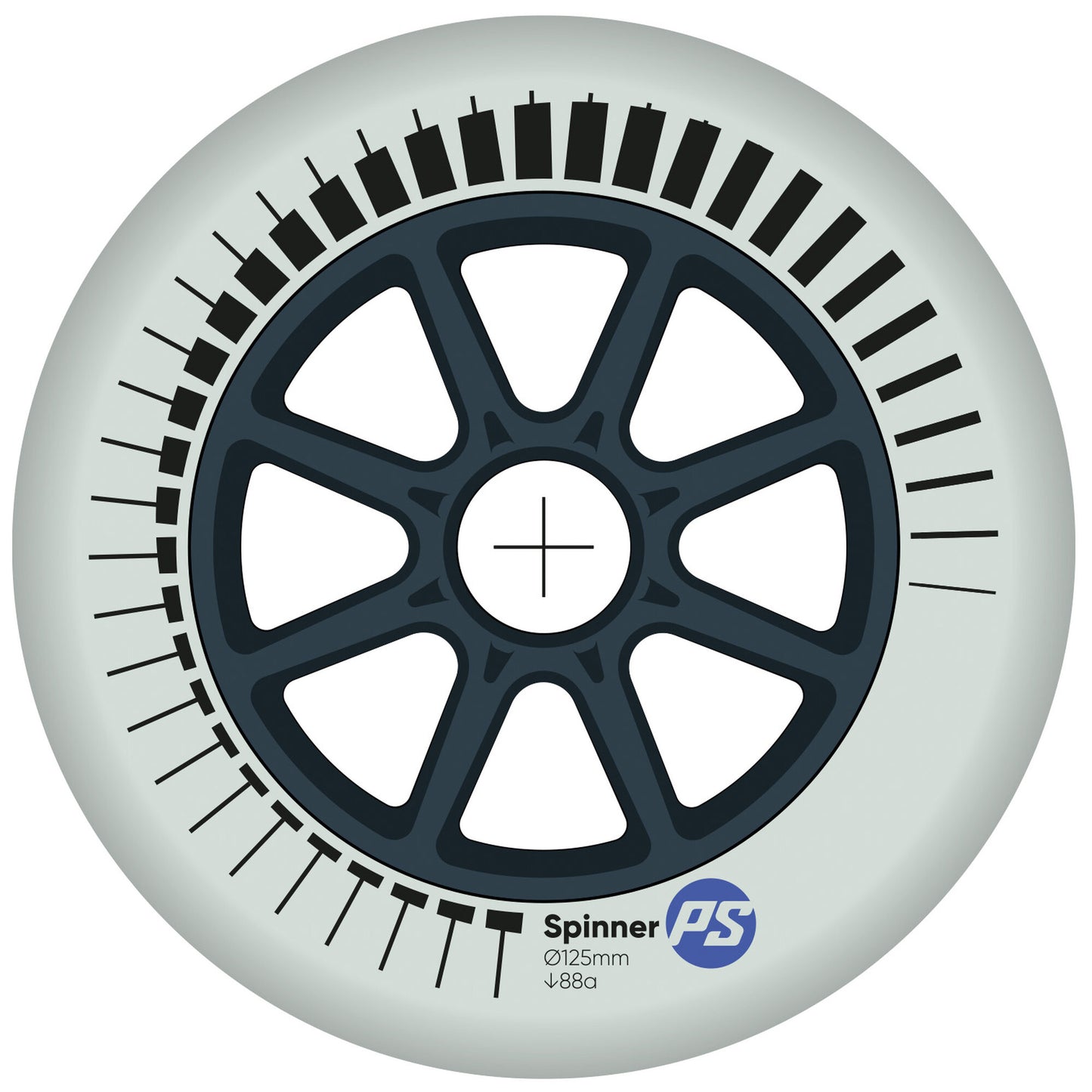 Spinner 125/88A White, 4 pack
