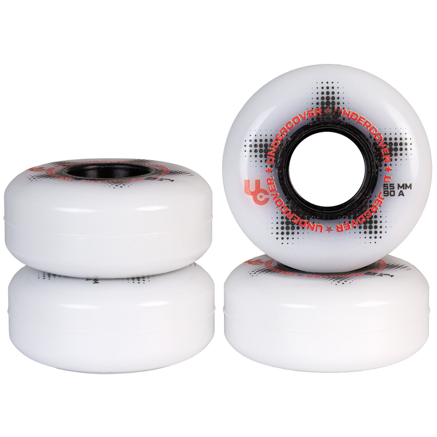 Team PRO 55mm/90A White, 4-Pack (2)