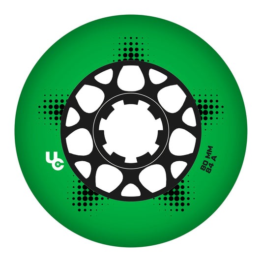 Team PRO 80mm/84a green, 4-Pack