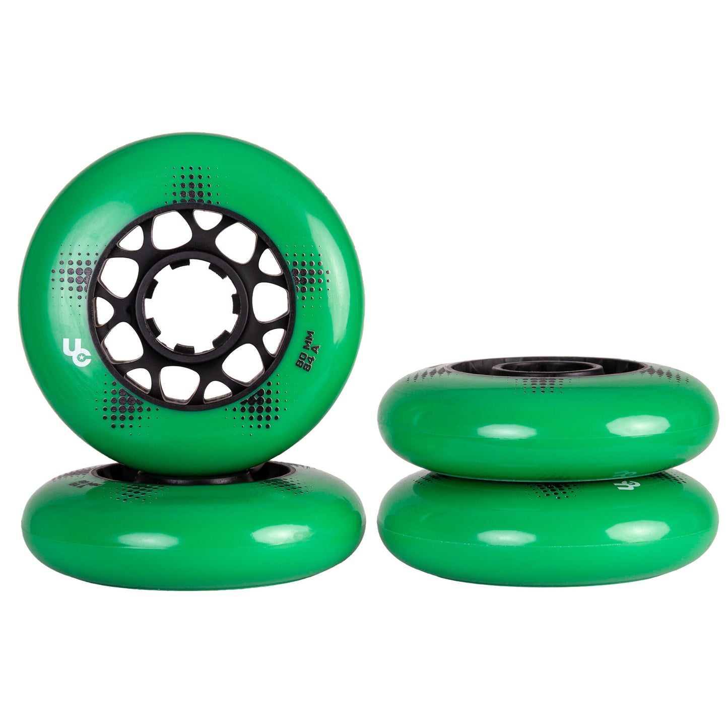 Team PRO 80mm/84A Green, 4-Pack (3)
