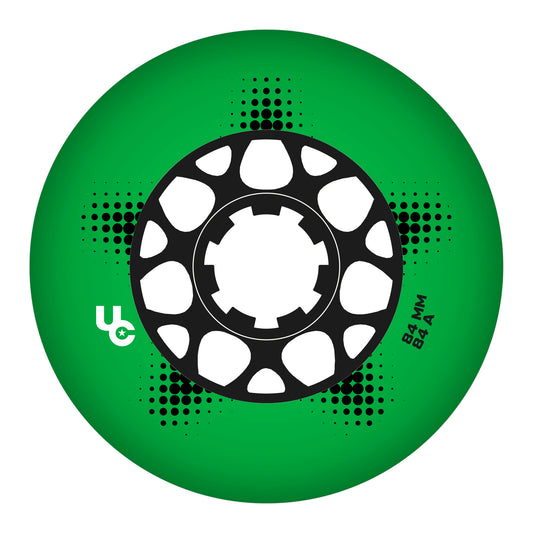 Team PRO 84mm/84a green, 4-Pack