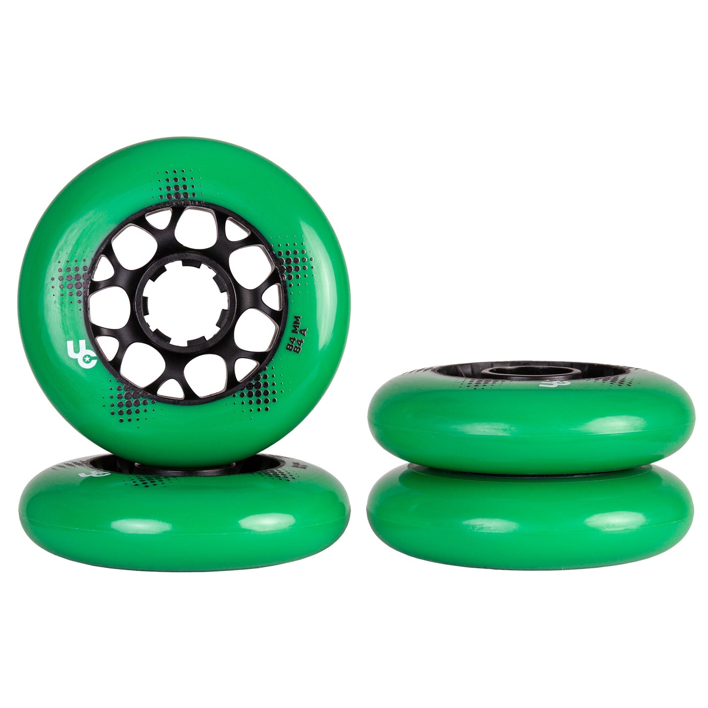 Team PRO 84mm/84A Green, 4-Pack (3)