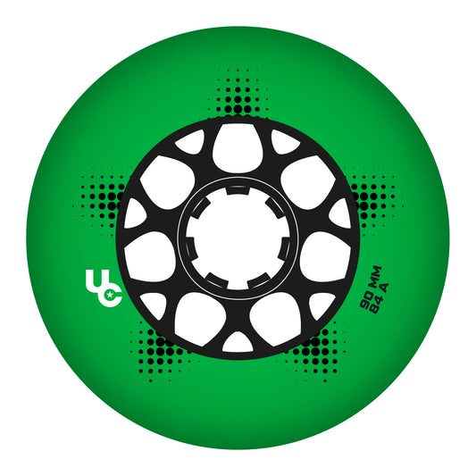 Team PRO 90mm/84a green, 4-Pack