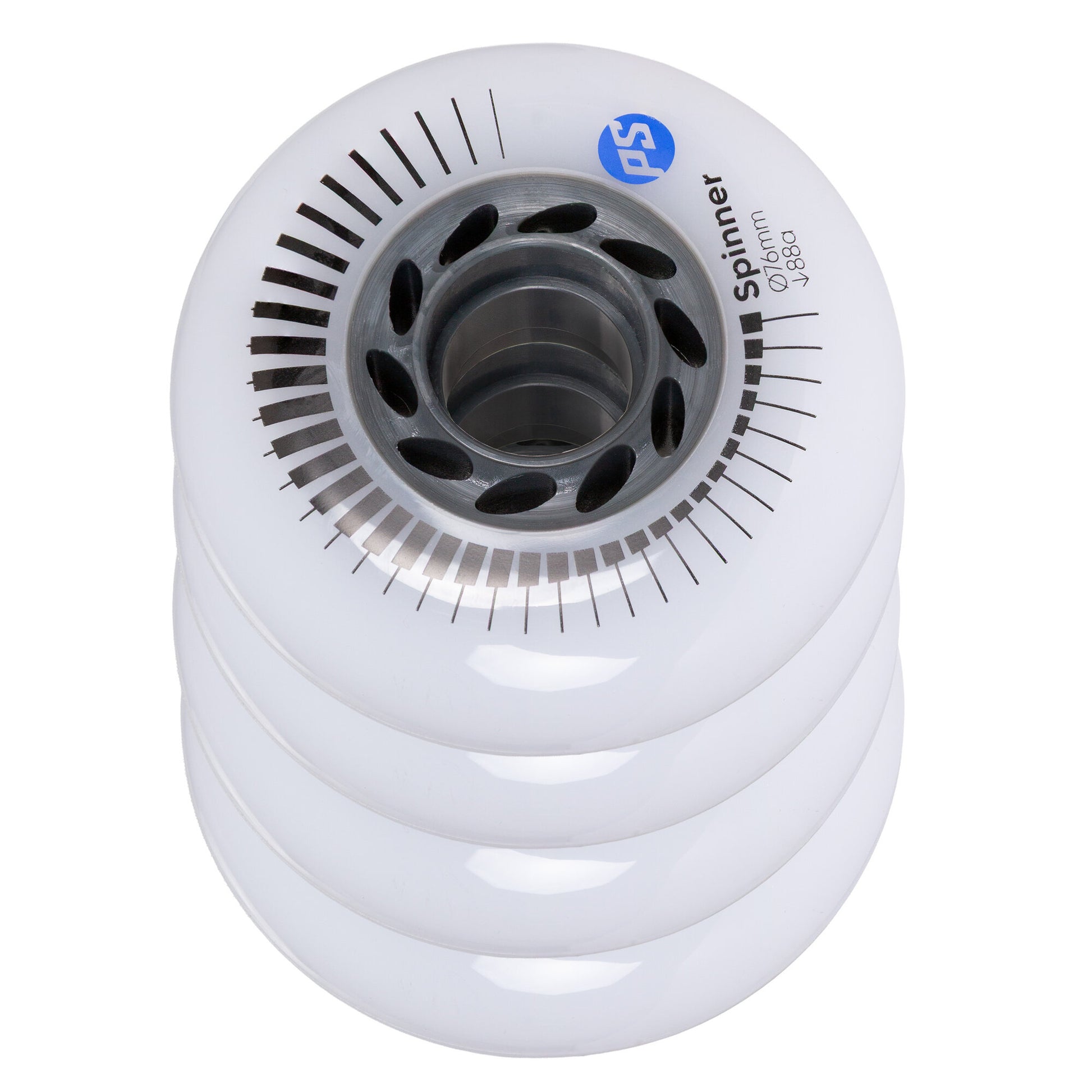 Spinner 76/88A White, 4-pack (2)