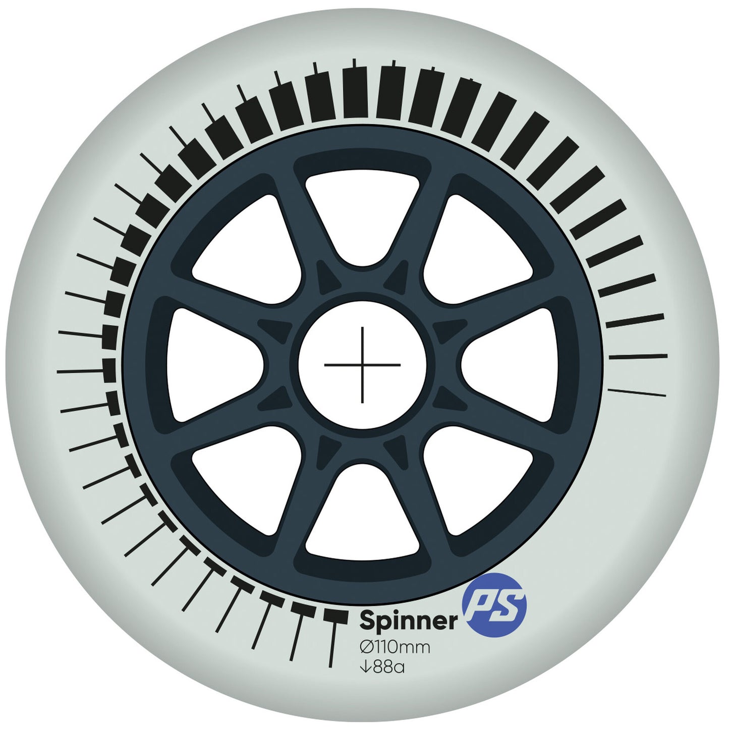 Spinner 110/88A White, 4 pack