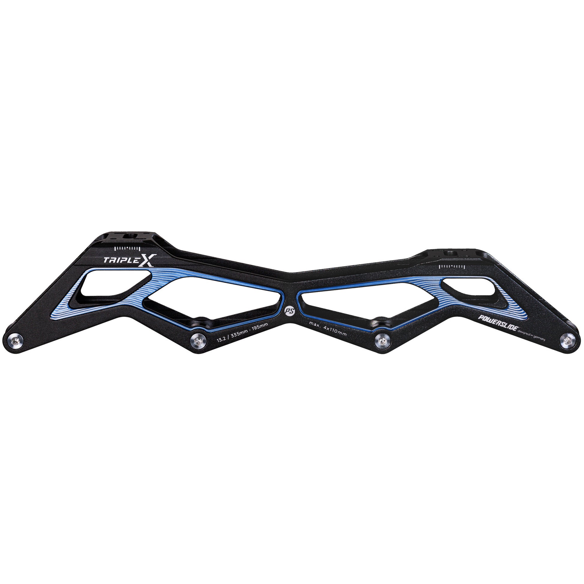 Triple X 13.3"/4x110 Black/Blue 195