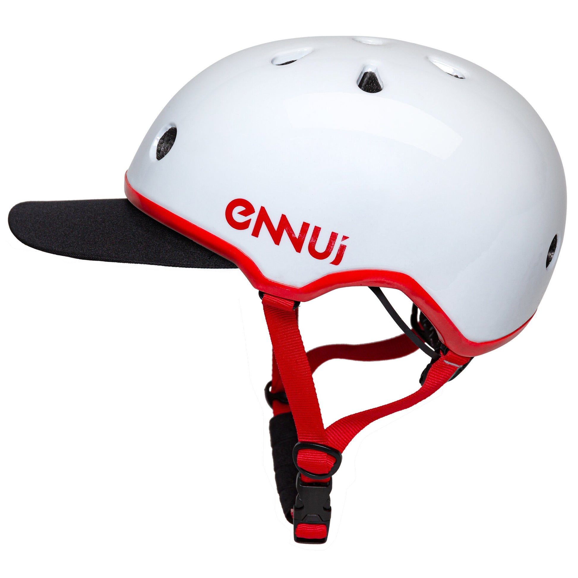 Elite White Red Shiny (include removable peak) (1)