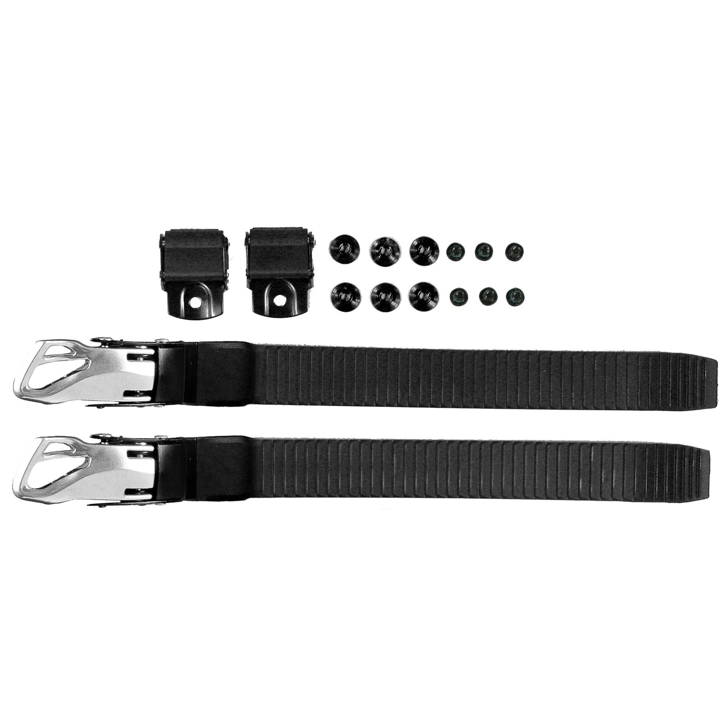 Carbon Buckle Set Silver L / R Powerslide B2B
